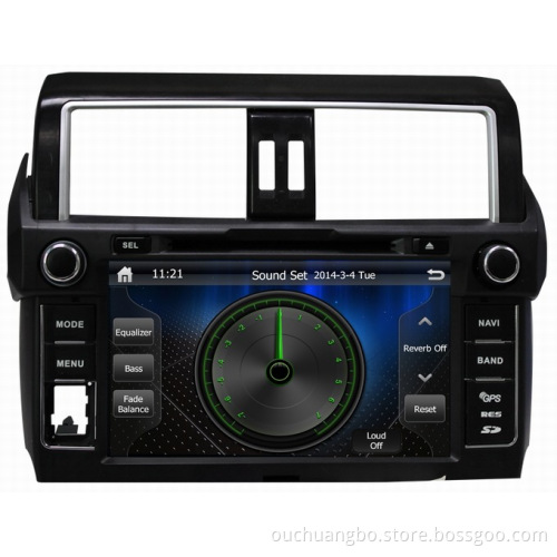 Ouchuangbo Auto Stereo System for Toyota Prado 2014 GPS Navigation iPod USB DVD Player
